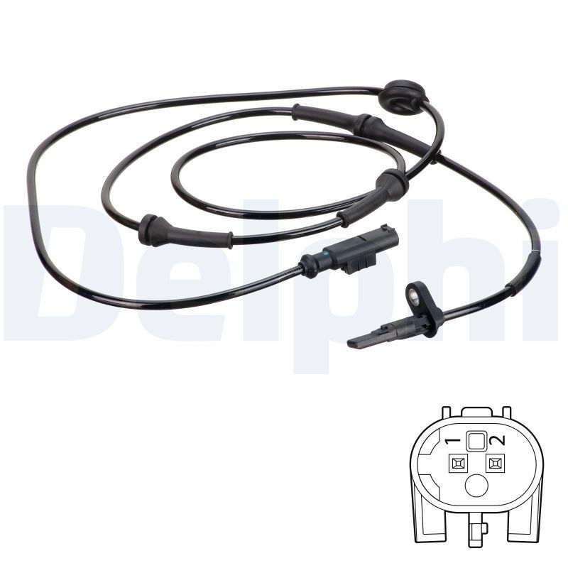 ABS-Sensor hinten R passt zu: FIAT PUNTO, PUNTO/HATCHBACK 1.2-1.9D 09.99-03.12