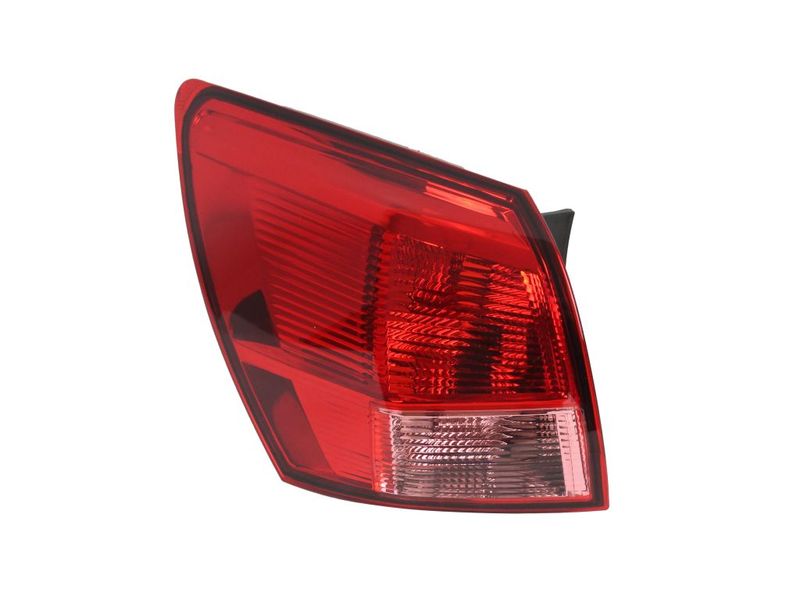 Lampe hinten L (äußerer Teil, P21/5W/P21W, glasfarbe rot) passt zu: NISSAN QASHQAI I J10 11.06-04.10