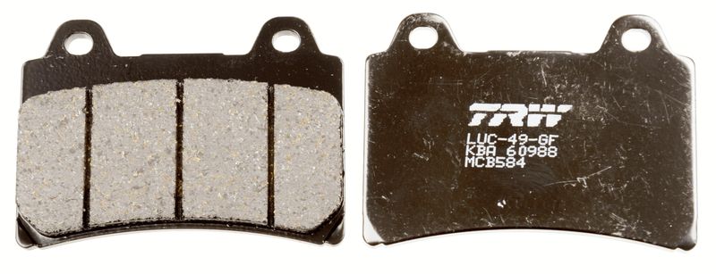 Bremsbelagsatz, Scheibenbremse