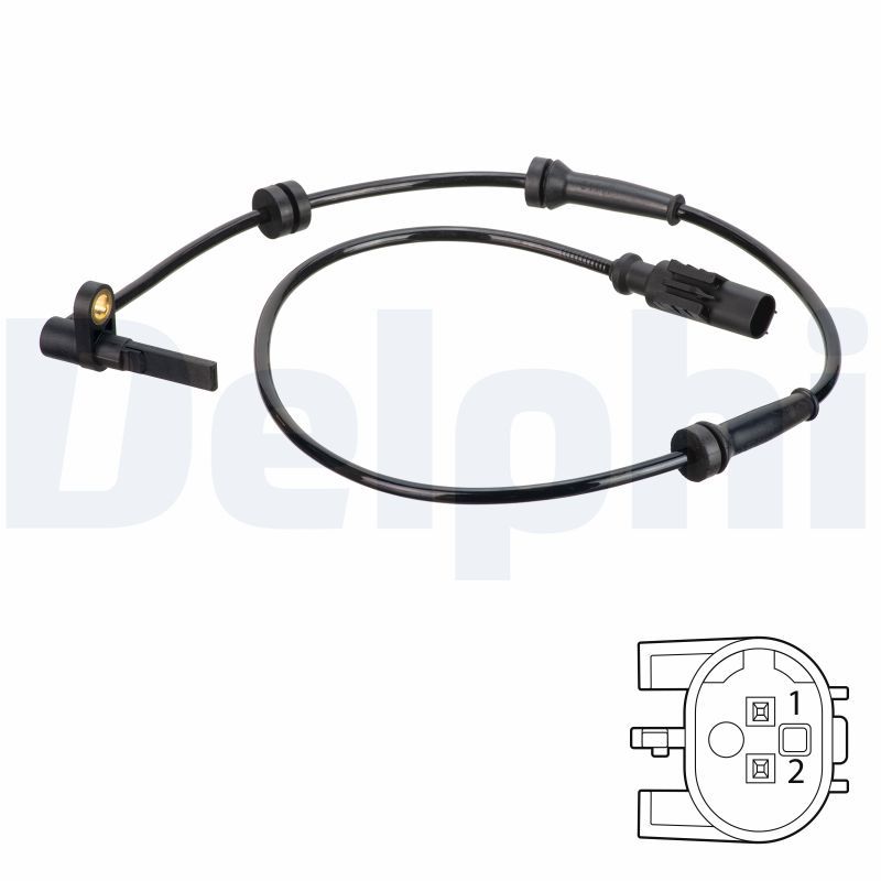 ABS-Sensor vorne R passt zu: FIAT PUNTO, PUNTO/HATCHBACK 1.2-1.9D 09.99-03.12