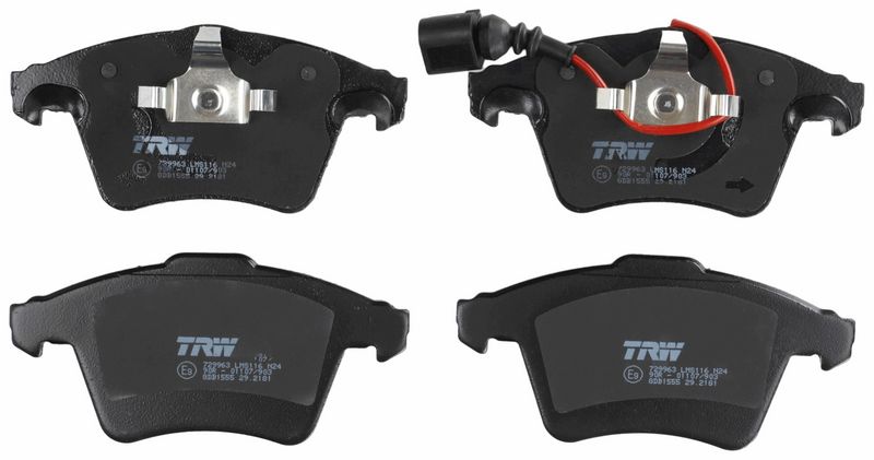 Bremsbelagsatz, Scheibenbremse