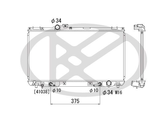 Kühler Motor (automatikgetriebe) passt zu: LEXUS IS I, IS SPORTCROSS 2.0/3.0 04.99-10.05
