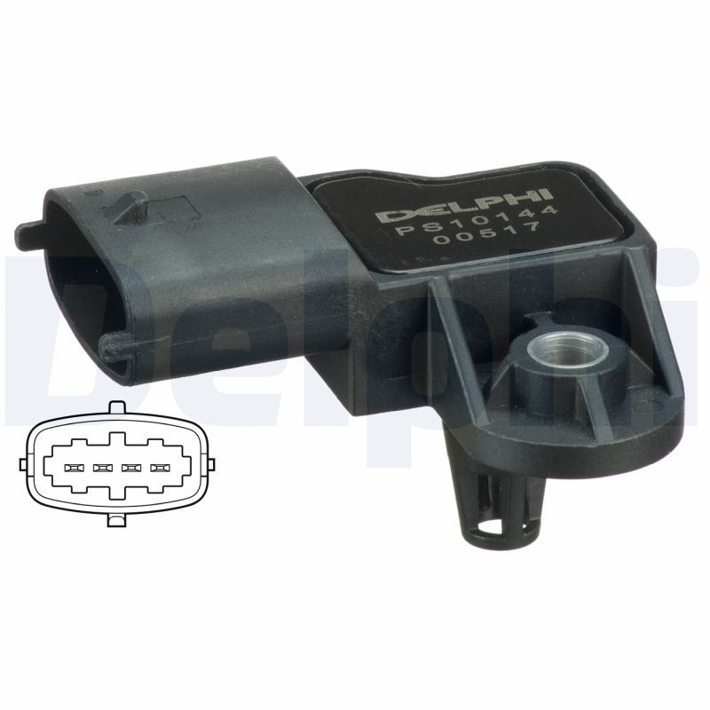 Drucksensor im Ansaugkrümmer (4 pin) passt zu: IVECO DAILY III, DAILY IV, DAILY V, DAILY VI, MASSIF, ABARTH GRANDE PUNTO, ALFA ROMEO 147, 156, 159, 166, BRERA, GIULIA, GIULIETTA 0.9-3.0D 09.98-