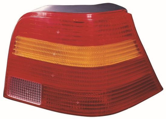 Lampe hinten L (P21W/R10W, blinkerfarbe gelb, glasfarbe rot) passt zu: VW GOLF IV Cabrio / Hatchback 08.97-06.06