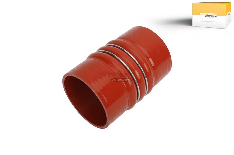 Luftkühlerschlauch (90mmx140mm, rot) passt zu: SCANIA 3, 3 BUS, 4, 4 BUS DC11.03-DTC11.02 05.87-