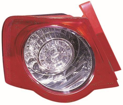 Lampe hinten R (äußerer Teil, LED, blinkerfarbe weiß, glasfarbe rot) passt zu: VW PASSAT B6 Sedan 4D 03.05-11.10