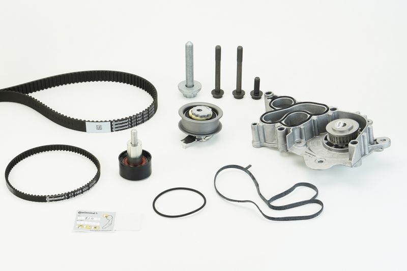 Ventilsteuerung Satz (Riemen + Rolle + Flüssigkeitspumpe) passt zu: AUDI A1, A3, A4 B9, A5, Q2, Q3, CUPRA FORMENTOR, LEON, LEON SPORTSTOURER, SEAT ALHAMBRA, ATECA, IBIZA IV 1.0-1.6 04.11-