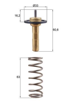 Thermostat, Kühlmittel