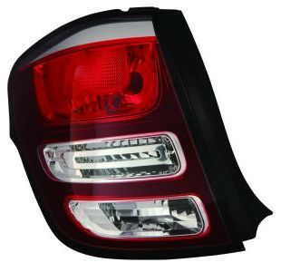 Lampe hinten L (äußerer Teil, P21/5W/P21W, blinkerfarbe weiß, glasfarbe rot) passt zu: CITROEN C3 II 03.13-12.16