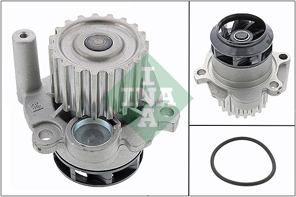 Kühlmittelpumpe, mit dichtung passt zu: AUDI A2, A3, FORD GALAXY I, SEAT ALHAMBRA, ALTEA, ALTEA XL, AROSA, CORDOBA, IBIZA III, IBIZA IV, IBIZA IV SC, LEON, TOLEDO II, TOLEDO III 1.2D-2.5D 01.99-