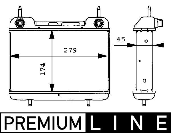 Ölkühler passt zu: MERCEDES 124 (A124), 124 (C124), 124 T-MODEL (S124), 124 (W124), E T-MODEL (S124), E (W124) 3.0/3.0D 09.86-06.96