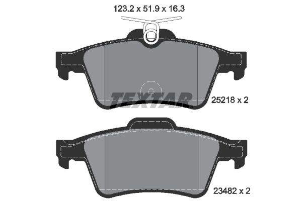 Bremsbelagsatz, Scheibenbremse