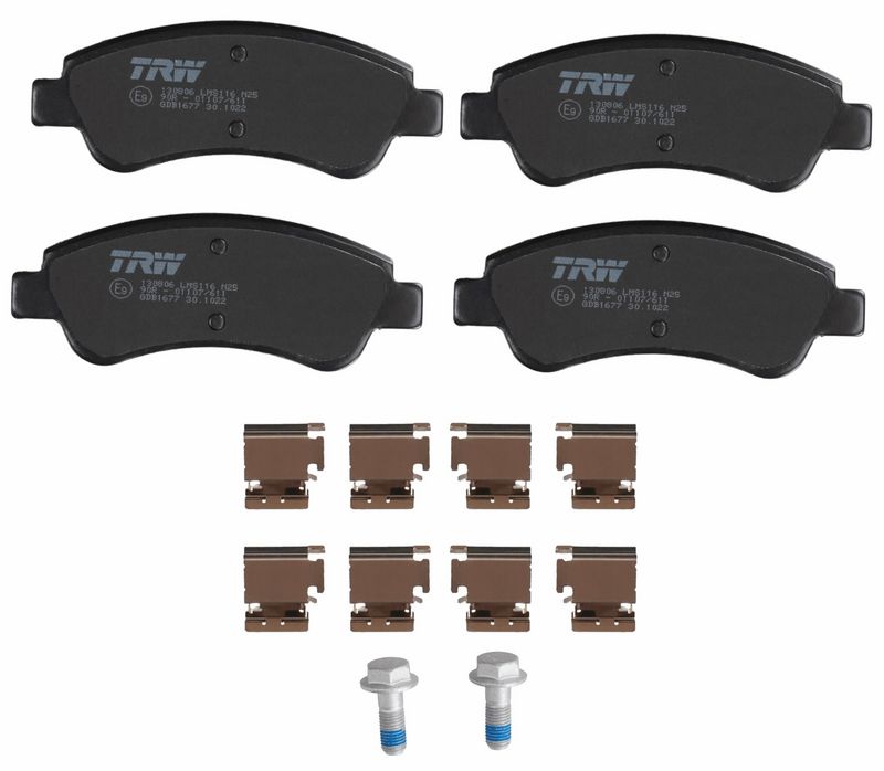 Bremsbelagsatz, Scheibenbremse