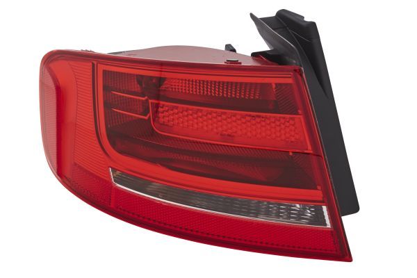 Lampe hinten L (äußerer Teil, P21W, glasfarbe rot) passt zu: AUDI A4 B8 Sedan 11.07-10.11