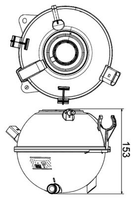 Kühlmittelausgleichsbehälter passt zu: AUDI A3, Q3, TT, SEAT ALHAMBRA, ALTEA, ALTEA XL, LEON, TOLEDO III, SKODA OCTAVIA II, RAPID, SUPERB II, YETI, VW BEETLE, CADDY ALLTRACK IV 02.03-03.24