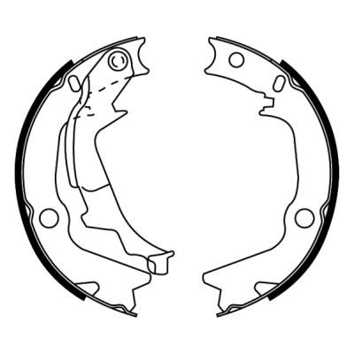 Bremsbackensatz, Feststellbremse