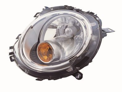 Scheinwerfer R (H4/P21W, elektrisch, einsatzfarbe: chrom, blinkerfarbe: gelb) passt zu: MINI (R50, R53), (R56), (R57), CLUBMAN (R55) 03.06-06.15