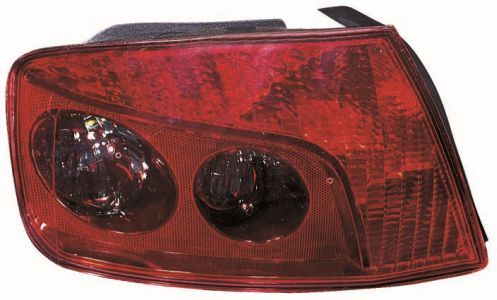 Lampe hinten R (P21/4W/P21W, blinkerfarbe getönt grau, glasfarbe rot) passt zu: PEUGEOT 407 Sedan 03.04-12.11