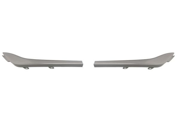 Lamellengitter (2 Stk. Garnitur, kunststoff, silber) passt zu: RENAULT KANGOO II 07.13-12.20