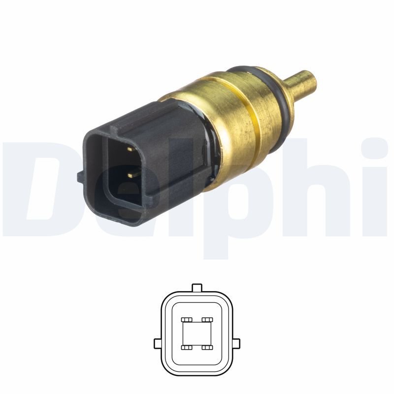 Kühlmitteltemperatur -Sensor (anzahl der Pins: 4, schwarz) passt zu: CHEVROLET AVEO / KALOS, MATIZ, SPARK, DAEWOO KALOS, MATIZ, HYUNDAI ATOS, EQUUS / CENTENNIAL, GENESIS, GETZ 0.8-3.8 02.98-
