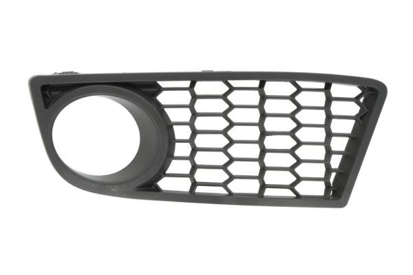 Stoßstangengitter vorne L (mit Löchern für Halogenscheinwerfer, kunststoff, schwarz) passt zu: BMW 1 F20, F21 11.10-03.15