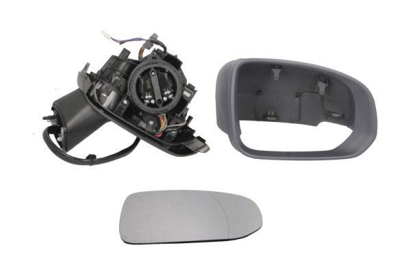 Außenspiegel L (elektrisch, gewölbt, beheizt, spurwechselassistent, grundiert, mit Speicher, elektrisch klappbar, mit Blinker) passt zu: CITROEN C5 AIRCROSS, C5 III, C5 X, PEUGEOT 3008 II P84 01.11-