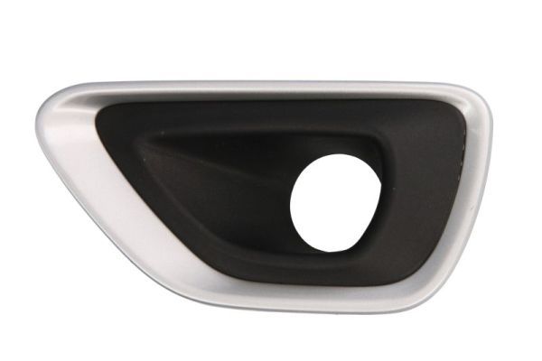 Stoßstangengitter vorne L (mit Löchern für Halogenscheinwerfer, aluminium/schwarz) passt zu: JEEP GRAND CHEROKEE IV WK2 01.13-10.16