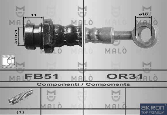 Schlauchleitung, Fahrerhauskippvorrichtung