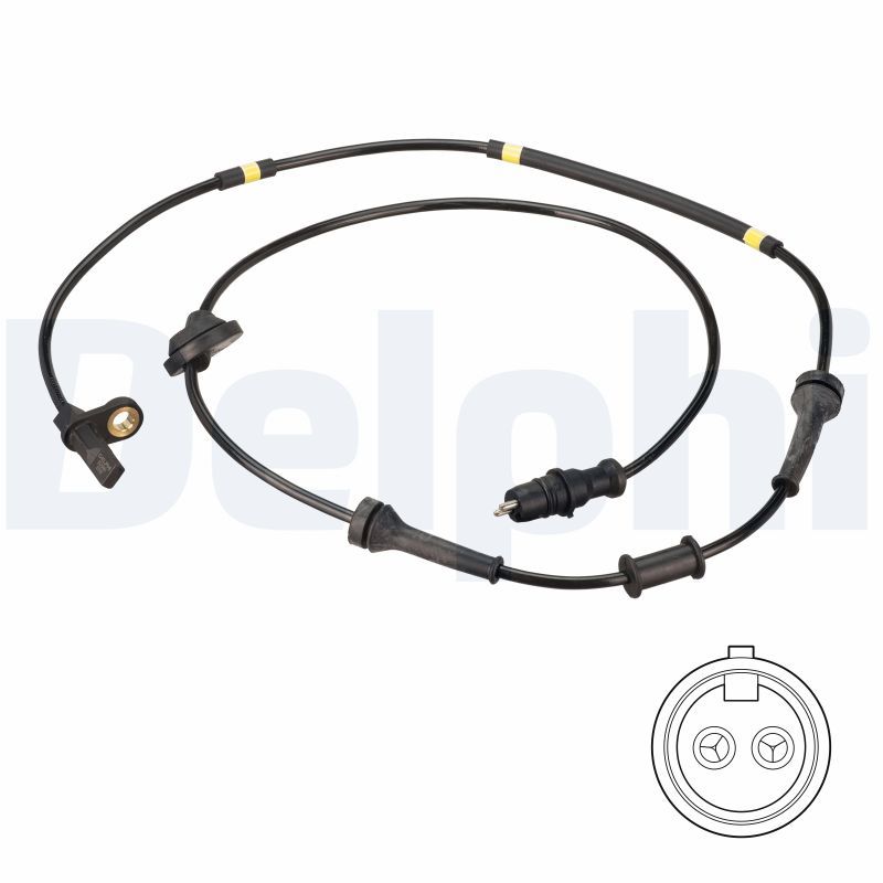 ABS-Sensor hinten R passt zu: FIAT BRAVA, BRAVO I 1.2-2.0 10.95-12.02