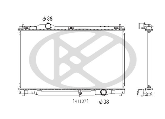Kühler Motor (automatikgetriebe) passt zu: LEXUS GS 3.0 04.05-11.11