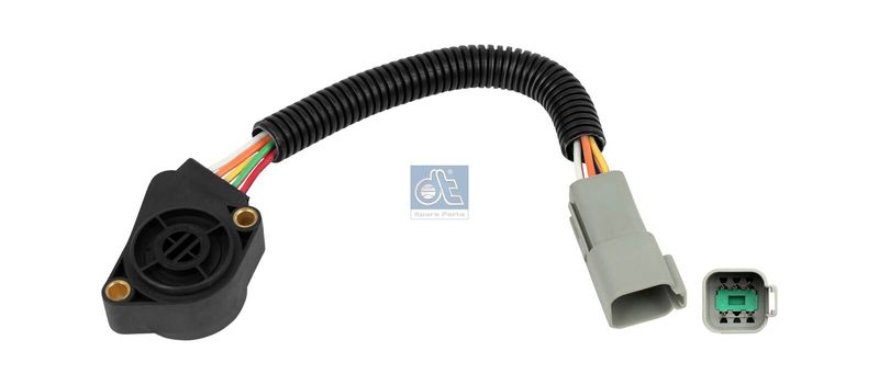 Gaspedalsensor (5 pinów, Grau, mit Leitung, quadratisch, Stecker) passt zu: VOLVO passt zu: VOLVO FH12, FH16 II 08.93-