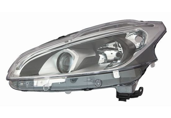 Scheinwerfer R (H7/LED/PY21W, elektrisch, ohne motor, einsatzfarbe: schwarz) passt zu: PEUGEOT 208 I 06.15-12.19