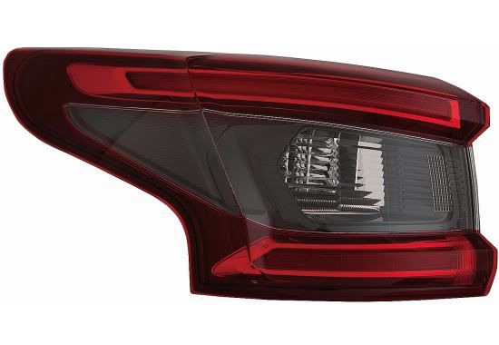 Lampe hinten L (äußerer Teil, LED/P21W) passt zu: NISSAN QASHQAI II J11 03.17-03.21