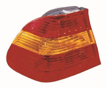 Lampe hinten L (äußerer Teil, P21/5W/P21W, blinkerfarbe gelb, glasfarbe rot) passt zu: BMW 3 E46 Sedan 4D 12.97-12.07