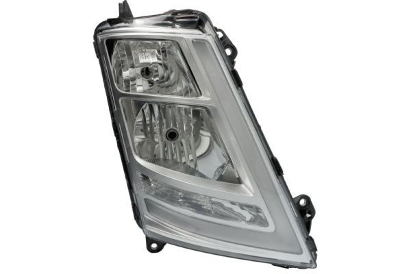 Scheinwerfer R (H1/H7/LED/PY21W, elektrisch, mit motor, tageslichtfunktion, einsatzfarbe: chrom, blinkerfarbe: durchsichtig) passt zu: VOLVO FH II 01.12-