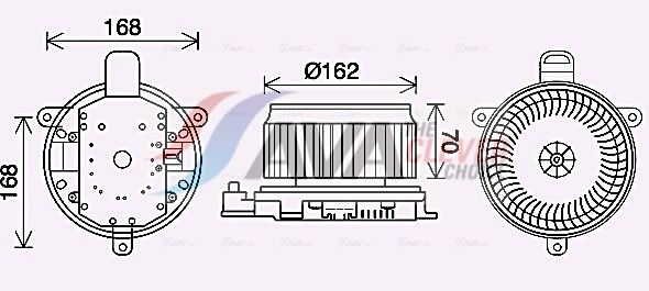 Elektromotor, Innenraumgebläse
