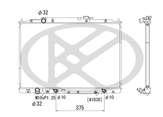 Kühler Motor passt zu: ACURA MDX 3.7 10.06-04.13