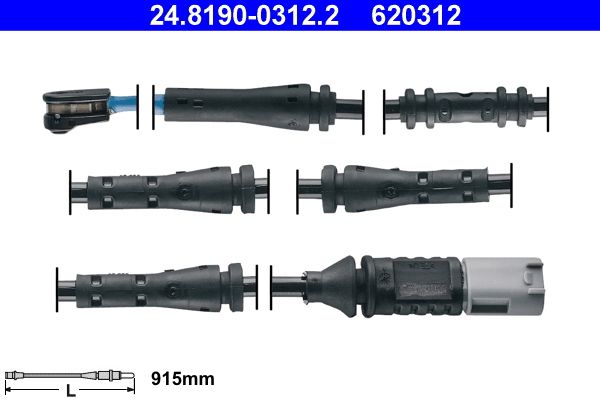 Bremsbelagverschleißsensor hinten (stückzahl in der Verpackung: 1Stück) passt zu: BMW 5 (F10), 6 (F12), 6 (F13), 6 GRAN COUPE (F06) 1.6-4.4 06.09-10.18