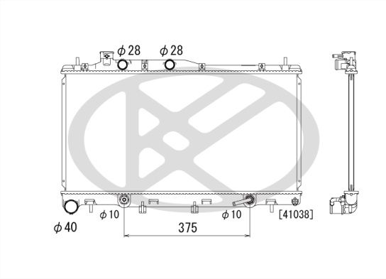 Kühler Motor (automatikgetriebe) passt zu: SUBARU OUTBACK 3.6 09.09-