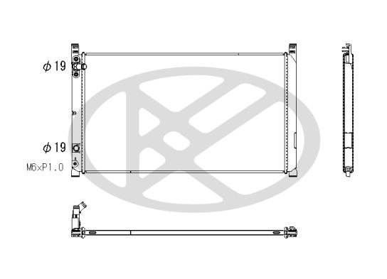Kühler Motor passt zu: LEXUS IS III, RC 2.0 08.15-