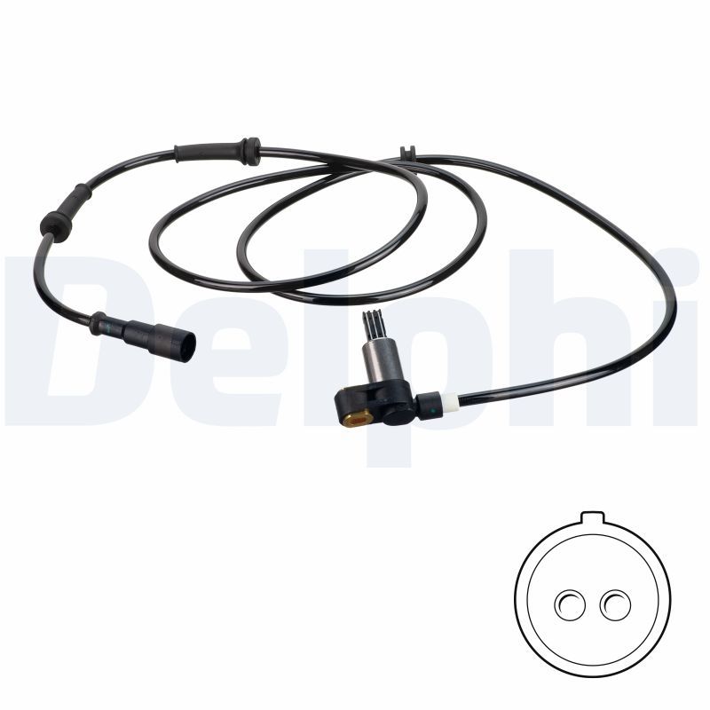 ABS-Sensor hinten R passt zu: RENAULT CLIO II, CLIO II/HATCHBACK, THALIA I 1.0-3.0 02.98-