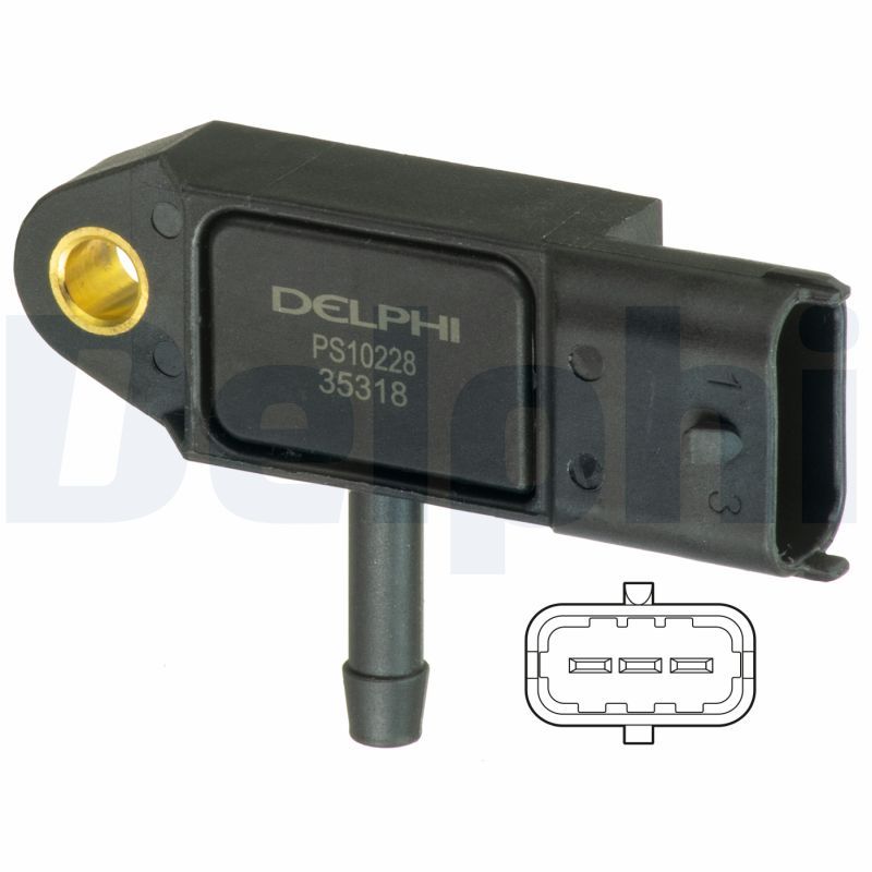 Drucksensor im Ansaugkrümmer (3 pin) passt zu: DACIA DUSTER, LOGAN, LOGAN EXPRESS, LOGAN MCV, SANDERO, NISSAN PRIMASTAR, OPEL VIVARO A, RENAULT CLIO II, CLIO II/HATCHBACK, CLIO III 1.5D/1.9D 03.99-