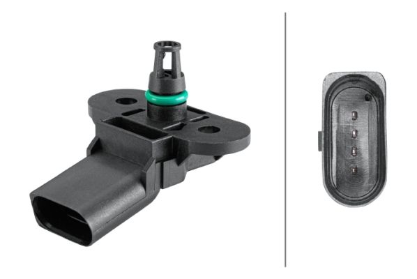 Drucksensor im Ansaugkrümmer (4 pin) passt zu: AUDI A3, A4 B7, A4 B8, A5, A6 ALLROAD C6, A6 ALLROAD C7, A6 C6, A6 C7, A7, A8 D3, A8 D4, Q5, Q7, SEAT ALTEA, ALTEA XL, CORDOBA, IBIZA III 1.0-4.2 01.98-