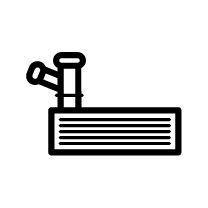 Kühler Motor passt zu: TESLA MODEL X Electric 09.15-