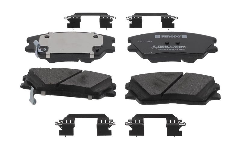 Bremsbelagsatz, Scheibenbremse