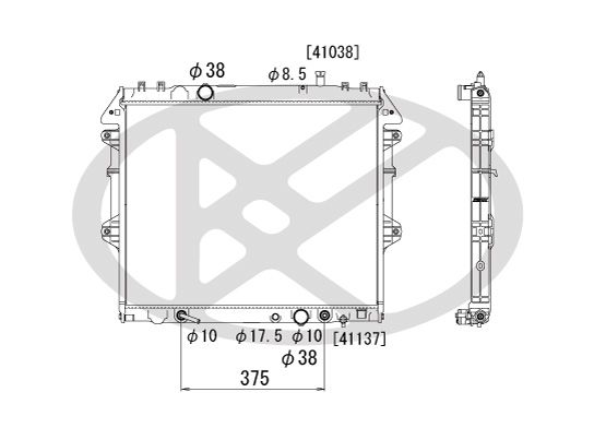 Kühler Motor (automatikgetriebe) passt zu: TOYOTA FORTUNER, HILUX VII 2.5D/3.0D 11.04-
