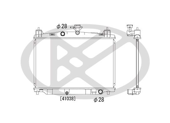 Kühler Motor passt zu: MAZDA 2 1.3/1.3LPG/1.5 07.07-06.15