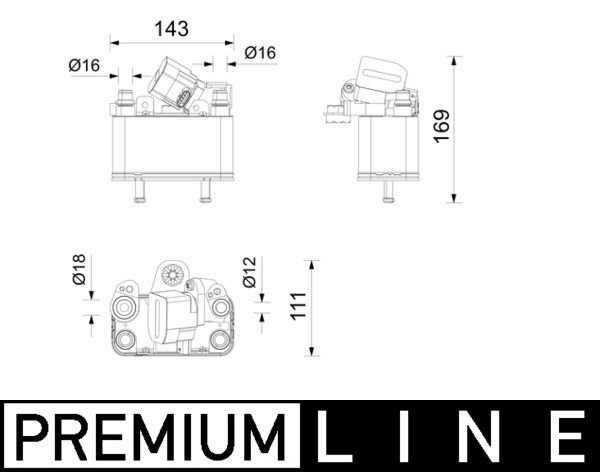 Luftkühler passt zu: BMW X3 (G01, F97, G08) Electric 09.20-