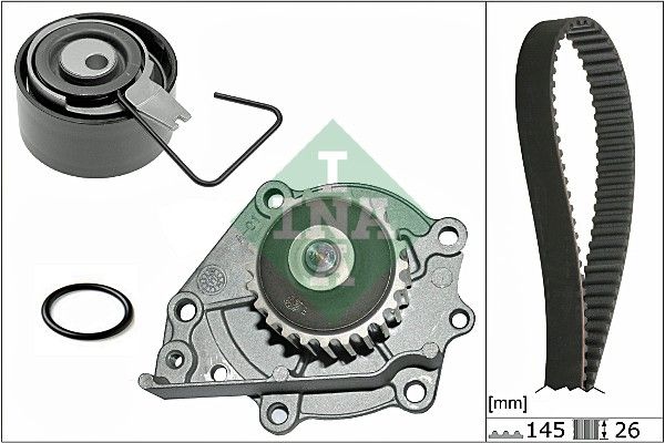 Ventilsteuerung Satz (Riemen + Rolle + Flüssigkeitspumpe) passt zu: LAND ROVER FREELANDER I, MG MGF, TF, ZR, ZS, ZT, ZT- T, ROVER 200, 200 II, 25 I, 400 II, 45 I, 75, 75 I, COUPE 1.1-1.8 12.92-12.09