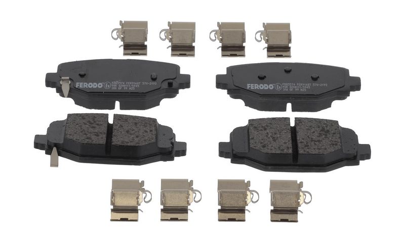 Bremsbelagsatz, Scheibenbremse